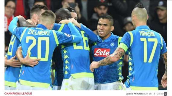 FOTO - Corriere esalta gli azzurri: "Napoli da applausi!"