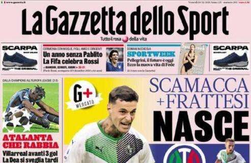 PRIMA PAGINA - Gazzetta: "Lazio e Napoli ai playoff"