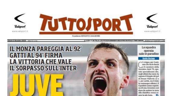 PRIMA PAGINA - Tuttosport: "Juve testa dura!"