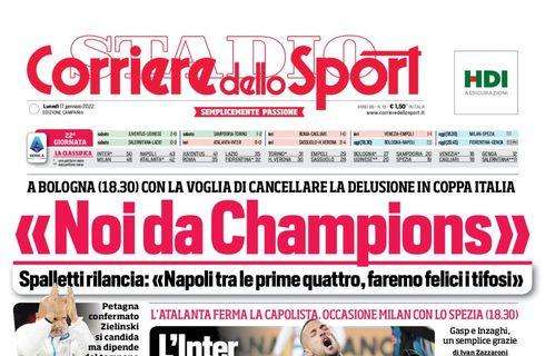 PRIMA PAGINA - CdS Campania - Spalletti rilancia: "Noi da Champions"