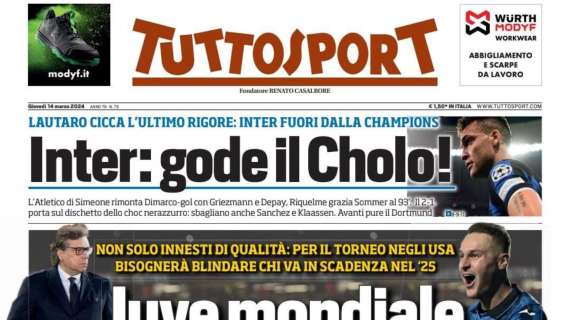 PRIMA PAGINA - Tuttosport: "Toro: Ostigard e Thorstvedt"