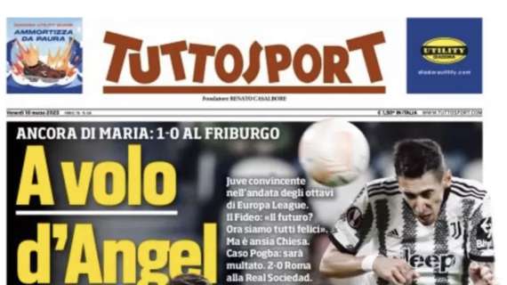 PRIMA PAGINA – Tuttosport: “A volo d’Angel”