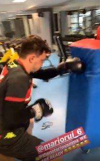 VIDEO - Mario Rui scalda i guantoni in palestra, Hysaj chiama in causa il campione MMA McGregor
