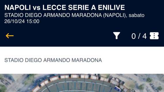 Napoli-Lecce, attesa incredibile: il Maradona è già sold out