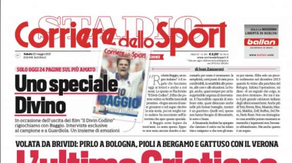 PRIMA PAGINA - Corriere dello Sport: “L’ultimo Cristiano”