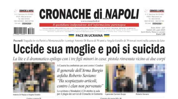 PRIMA PAGINA - CdN: "Svolta Osimhen, la firma in Abruzzo"