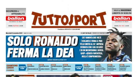 PRIMA PAGINA - Tuttosport: "In Champions è un'altra Juve"