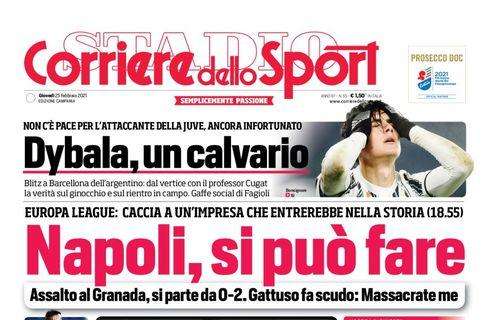 PRIMA PAGINA - CdS: "Napoli, si può fare"