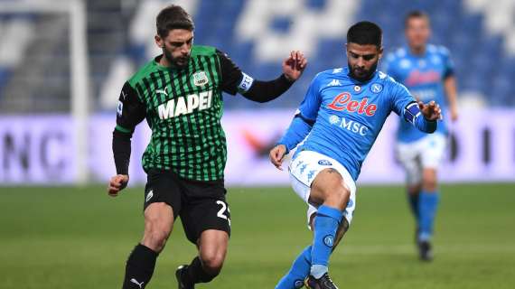Per i quotidiani Berardi è il migliore di Sassuolo Napoli: "Dà vita e sfrutta le palle inattive"