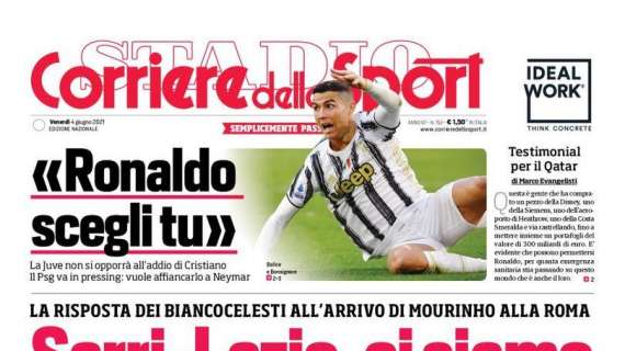 PRIMA PAGINA - Corriere dello Sport: “Sarri-Lazio, ci siamo”
