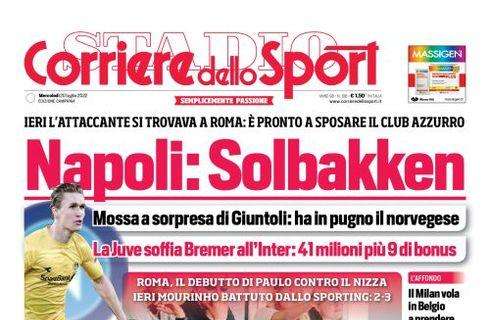 PRIMA PAGINA - CdS Campania: “Napoli: Solbakken"