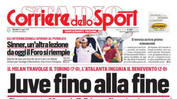 PRIMA PAGINA - CdS: "Juve fino alla fine"