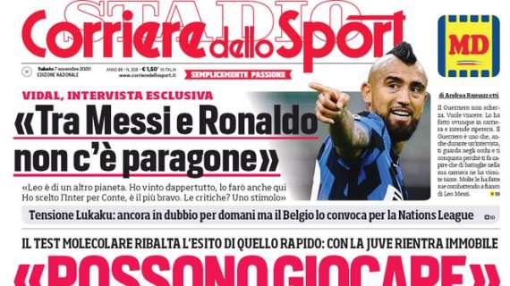 PRIMA PAGINA - CdS: "Mancini e Dzeko fermati dal Covid"