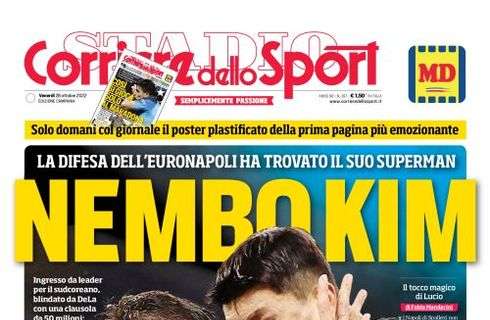 PRIMA PAGINA - Cds Campania: “Nembo Kim”