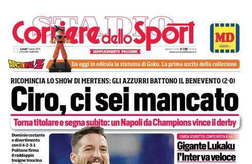 PRIMA PAGINA - CdS Campania: "Ciro, ci sei mancato"