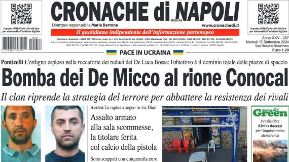 Cronache di Napoli: "Conte ha cambiato pelle al Napoli"