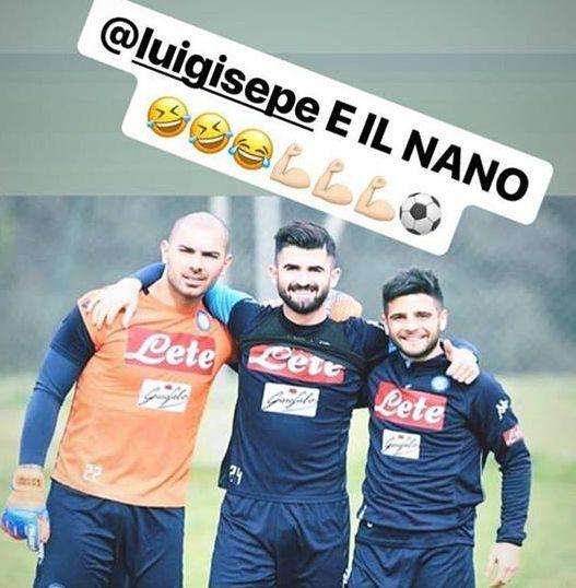 FOTO - Hysaj prende in giro Insigne su Instagram: "Con Sepe e il nano!"