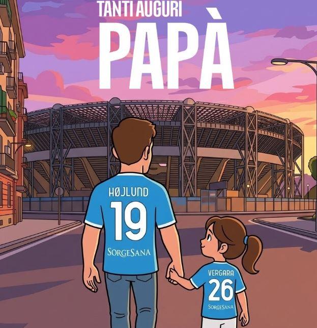 "Papà, il nostro primo capitano": bellissimo post della SSC Napoli