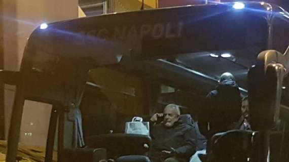 FOTO/VIDEO TN - ADL in pullman con la squadra, ritorno a Napoli nella notte