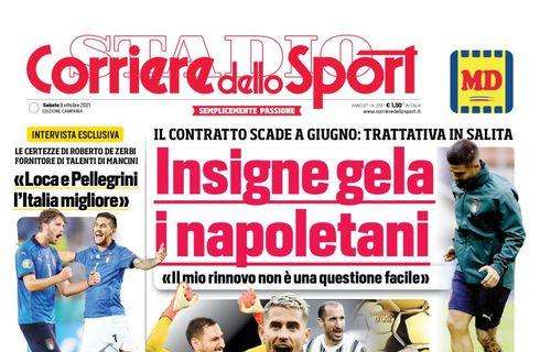 PRIMA PAGINA - CdS Campania: "Insigne gela i napoletani"