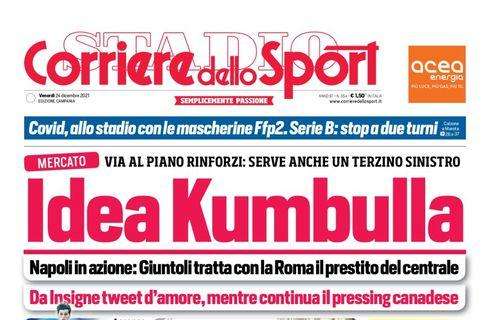 PRIMA PAGINA - CdS Campania: “Napoli, idea Kumbulla! Su Insigne pressing canadese”