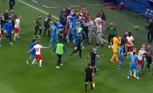 VIDEO - Mega rissa in Coppa di Russia: 6 espulsioni nel finale di Zenit-Spartak
