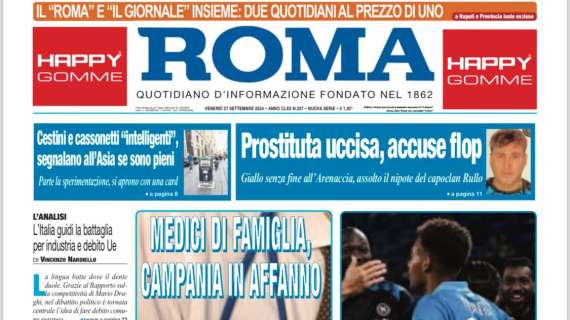 Il Roma: "Il Napoli è on fire, travolto il Palermo"