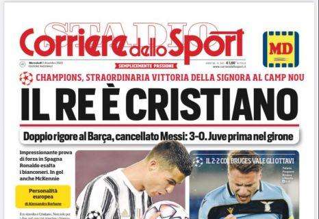 PRIMA PAGINA - CdS: "Il re è Cristiano"
