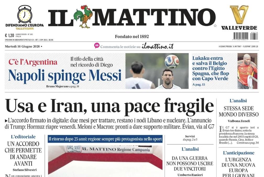 Big Rom decisivo, Il Mattino: "Lukaku entra e salva il Belgio contro l'Egitto"