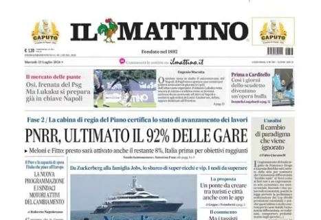 Il Mattino: "Osi, frenata del Psg. Ma Lukaku si prepara già in chiave Napoli"