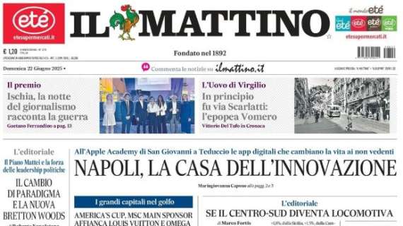 Il Mattino titola: "Conte, il decalogo per il paradiso"