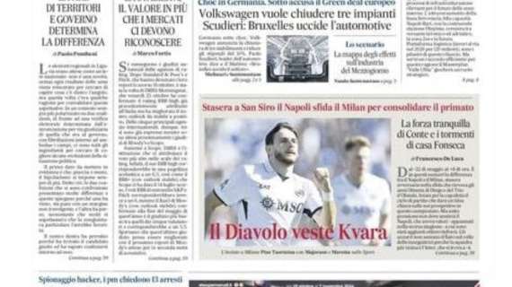 Il Mattino: "Il Diavolo veste Kvara"