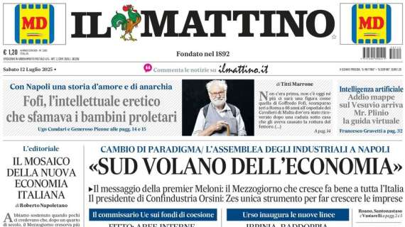 Il Mattino: "Wimbledon, il giardino di Sinner"