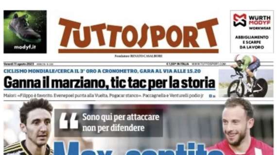 PRIMA PAGINA - Tuttosport apre con le parole di ADL: “Osimhen resta a Napoli”