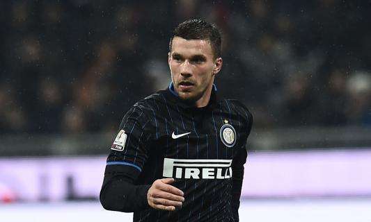 Podolski delude l'Inter: col Napoli andrà in panchina, il ritorno all'Arsenal è già scritto