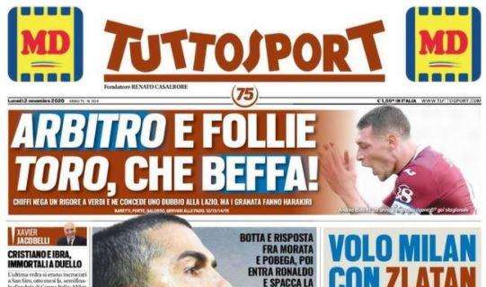 PRIMA PAGINA - Tuttosport: "Napoli, che tonfo: Sassuolo 2^ da solo"