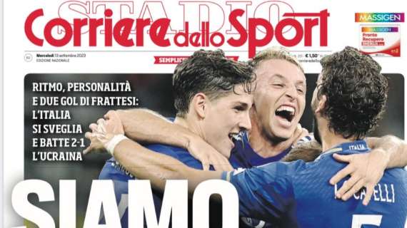 PRIMA PAGINA - Cds: "Italia, siamo vivi. Pogba rischia il taglio"