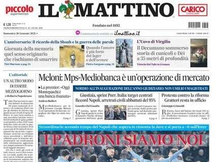 Il Mattino: "I padroni siamo noi"