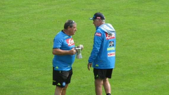 FOTO TN - Comicia l'allenamento, Starace già pronto col caffè: lo scatto con Ancelotti