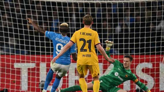 RILEGGI LIVE - Napoli-Barcellona 1-1 (Lewandowski 60', Osimhen 75'): la zampata di Victor tiene aperta la qualificazione