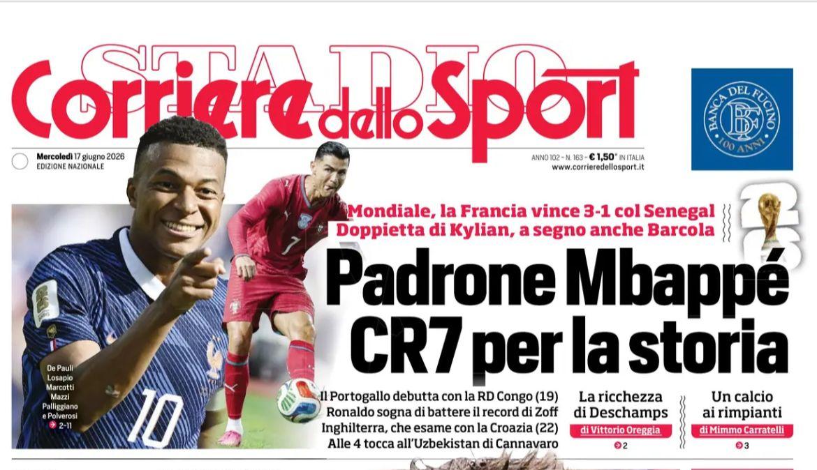 Primo acquisto Napoli, Corriere dello Sport: "Gila in pole"