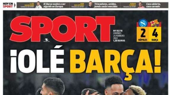 L'apertura dei giornali spagnoli: "Barcellona 'maradoniano' a Napoli"