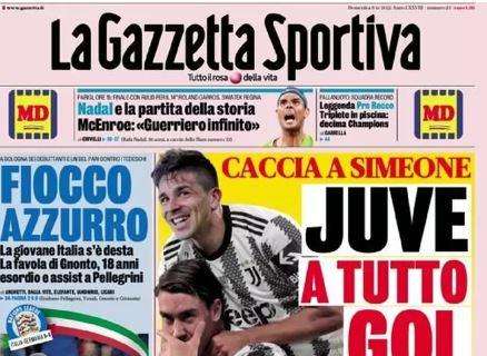 PRIMA PAGINA - Gazzetta: "Juve, a tutto gol. Caccia a Simeone!"