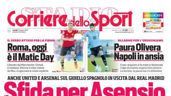 PRIMA PAGINA - CdS: "Sfida per Asensio"