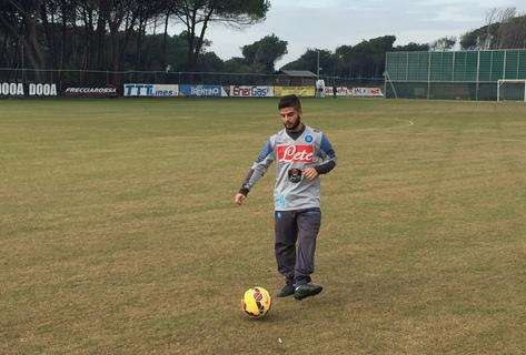 FOTOGALLERY - Insigne e Zuniga tornano ad allenarsi col pallone: ecco le immagini da Castelvolturno