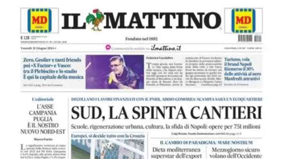 Il Mattino: "La Spagna domina un’Italia impaurita”