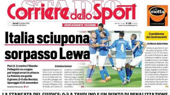 PRIMA PAGINA - Cds: "Napoli, che schiaffo! Fatto processo alle intenzioni!"
