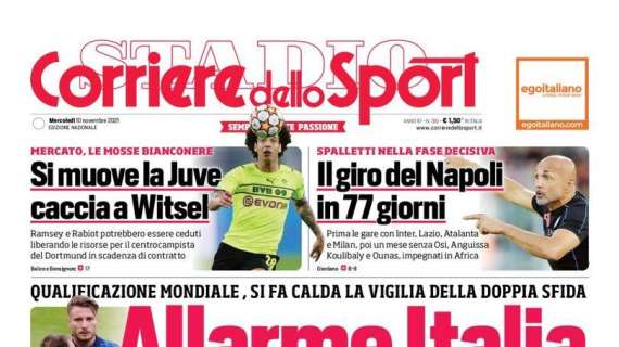 PRIMA PAGINA - CdS: "Il giro del Napoli in 77 giorni"