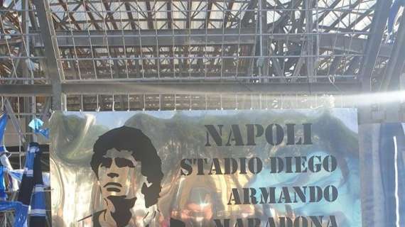 FOTO TN - Stadio Diego Armando Maradona di Napoli: al San Paolo spunta già una targa