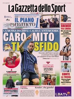 La Gazzetta dello Sport: "Conte, la tregua. RItorno a Napoli"